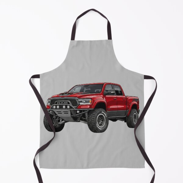 Item preview, Custom RAM Rebel Baja Build Red 4x4 Offroad Pickup Truck Illustration designed and sold by Motorline44.