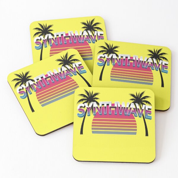 Item preview, Synthwave – Neon Retro 80s Sunset Grid Design designed and sold by Midnight Veil Designs.