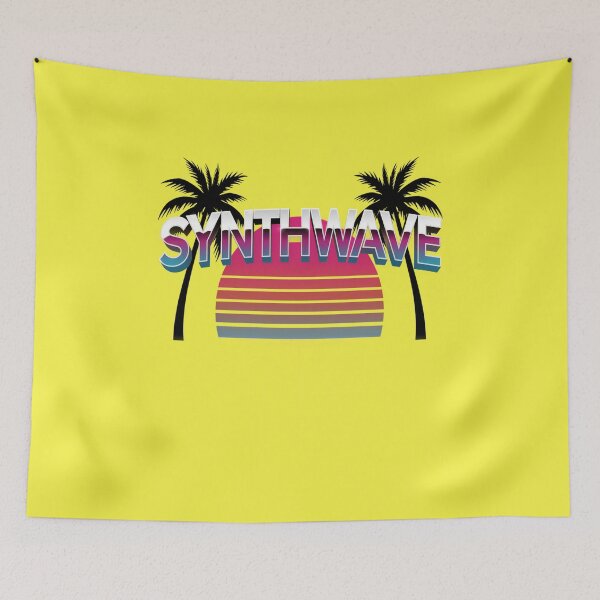 Item preview, Synthwave – Neon Retro 80s Sunset Grid Design designed and sold by Midnight Veil Designs.