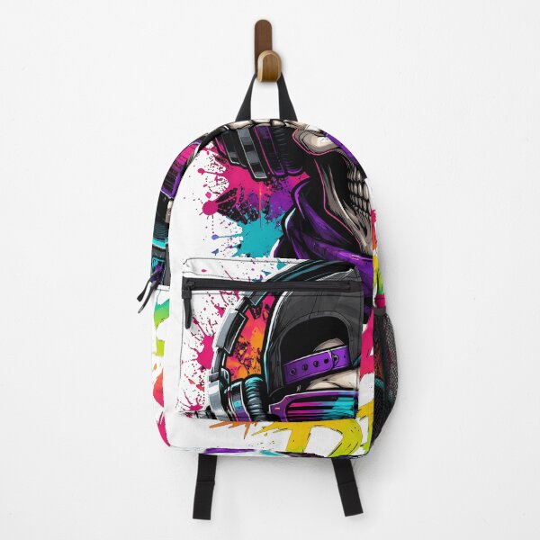 Item preview, Bass Drop Neon Skull DJ Music Streetwear designed and sold by FutureGarb.