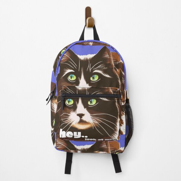 Item preview, Funny "Hey Look At Me" Cat Art - Retro Aesthetic Illustration designed and sold by crystalar95.