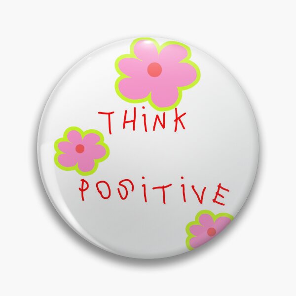 Item preview, Think Positive - Retro Y2K Flower Doodle designed and sold by Gelyane.