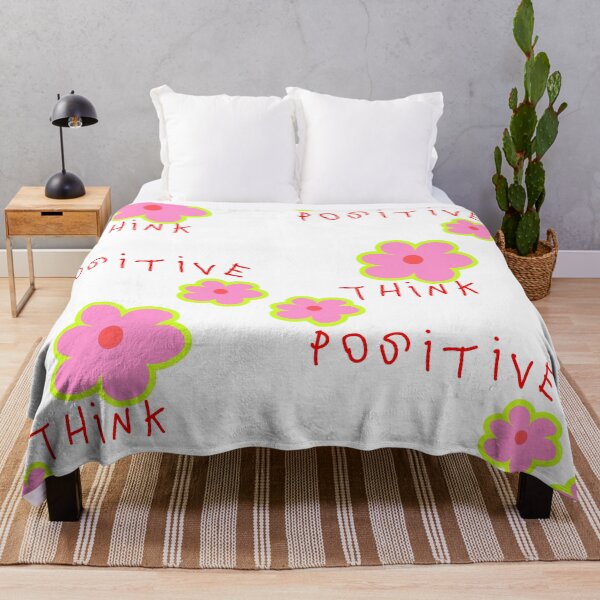 Item preview, Think Positive - Retro Y2K Flower Doodle designed and sold by Gelyane.