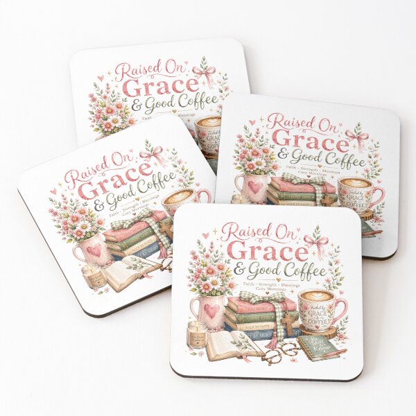 Item preview, Raised On Grace & Good Coffee designed and sold by Pattranit56.