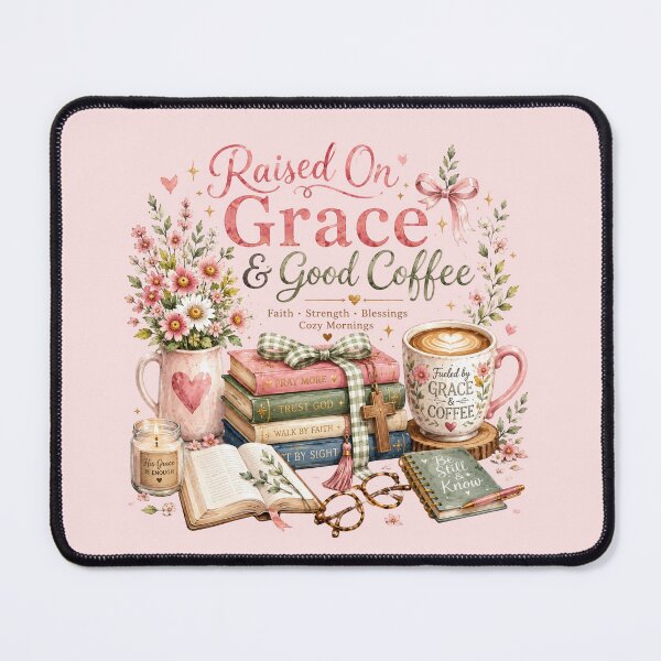 Item preview, Raised On Grace & Good Coffee designed and sold by Pattranit56.