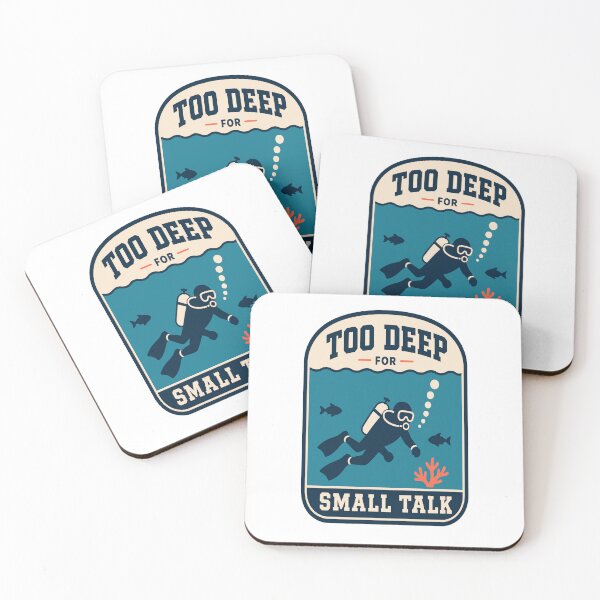 Artikelvorschau, Taucher – Too Deep for Small Talk entworfen und verkauft von Lyfeinsights.