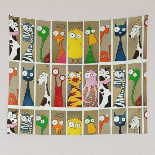Item preview, ​Funny Googly Eyes Animals Bookmark Set | Quirky Cartoon Stationery & Stickers designed and sold by crystalar95.