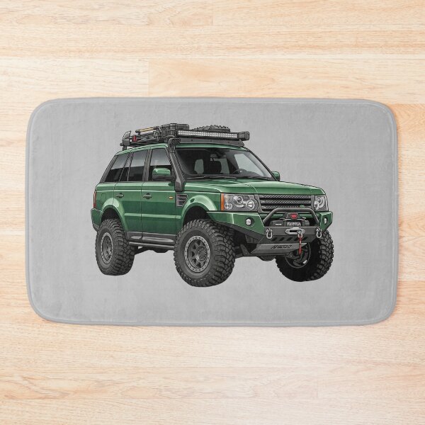Item preview, Custom Range Rover Sport L320 Green Overland SUV 4x4 Illustration designed and sold by Motorline44.