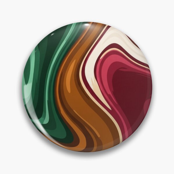Item preview, Groovy Retro Fluid Art - Earthy Marbled Swirl Pattern designed and sold by Dzblack.