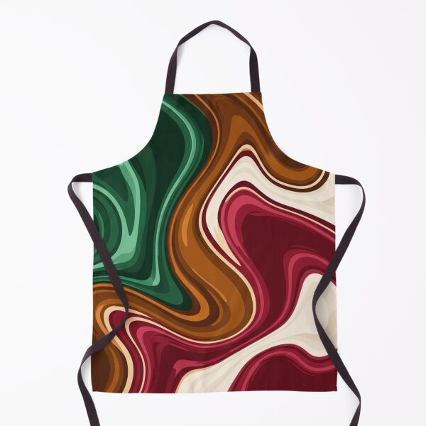 Item preview, Groovy Retro Fluid Art - Earthy Marbled Swirl Pattern designed and sold by Dzblack.