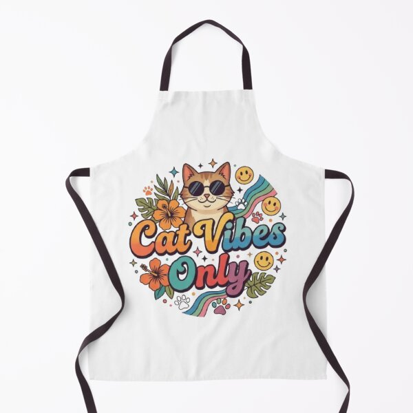 Item preview, Cat Vibes Only Retro Cat T-Shirt | Groovy Cool Cat Typography | Colorful Cat Lover Graphic Tee designed and sold by Faisal Shah.