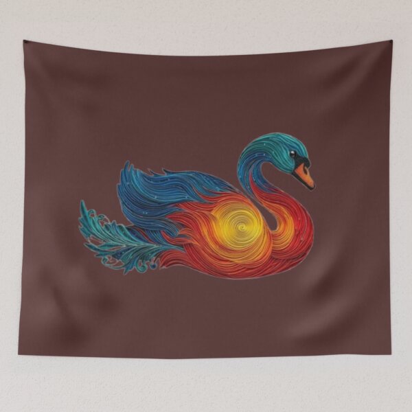 Item preview, Vibrant Quilling Paper Swan designed and sold by  Color & Form.
