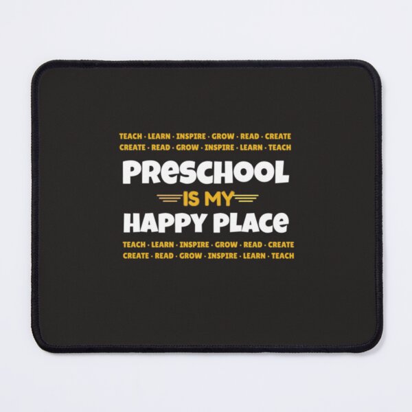 Item preview, Preschool Is My Happy Place Teacher Shirt | Cute Preschool Teacher Tee | Back to School Gift | Classroom Apparel designed and sold by yochatees.