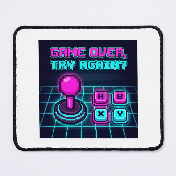 Item preview, Game Over Try Again Retro Quote designed and sold by tushartanvir.