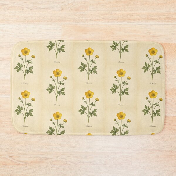 Item preview, Vintage Buttercup Botanical Print designed and sold by NuvoraNest.