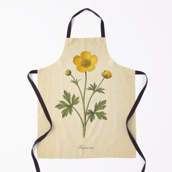 Item preview, Vintage Buttercup Botanical Print designed and sold by NuvoraNest.