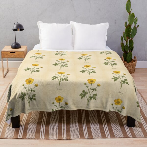 Item preview, Vintage Buttercup Botanical Print designed and sold by NuvoraNest.
