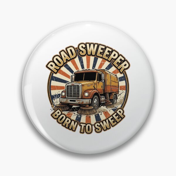 Item preview, Road Sweeper Born To Sweep Vintage Retro Street Sweeper Truck T-Shirt designed and sold by katiecorners.