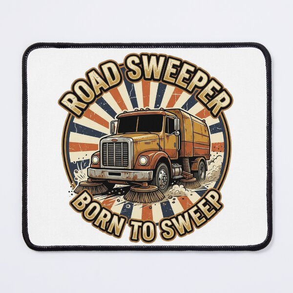 Item preview, Road Sweeper Born To Sweep Vintage Retro Street Sweeper Truck T-Shirt designed and sold by katiecorners.