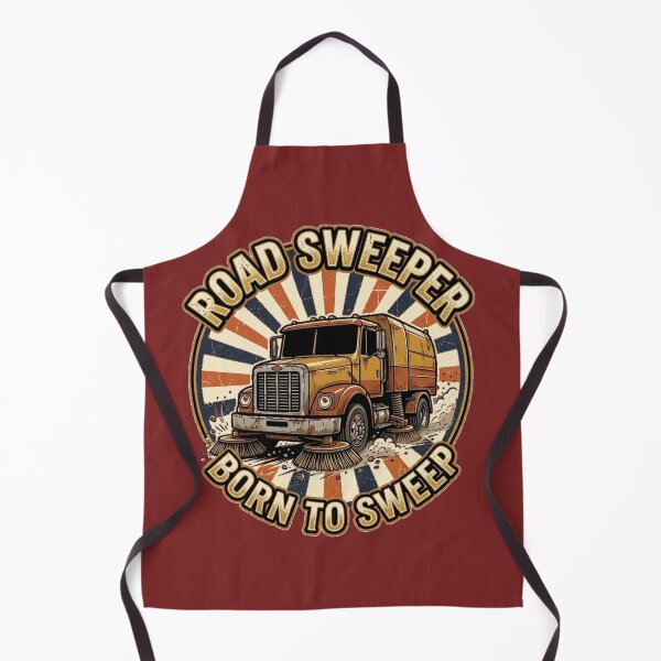 Item preview, Road Sweeper Born To Sweep Vintage Retro Street Sweeper Truck T-Shirt designed and sold by katiecorners.