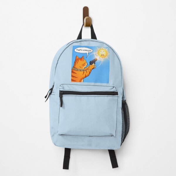 Item preview, That's Enough! Funny Orange Cat vs The Sun – Summer Heat Meme designed and sold by WordPlayStudio.
