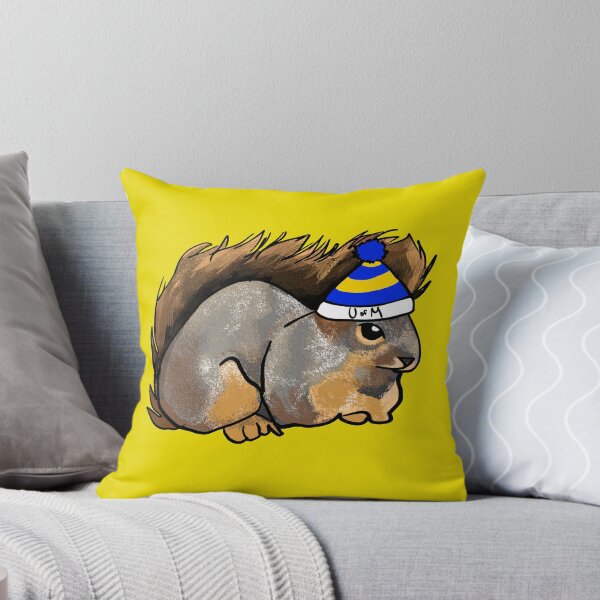 Item preview, Squirrel in a University of Michigan Hat designed and sold by Chaotic-Koala.