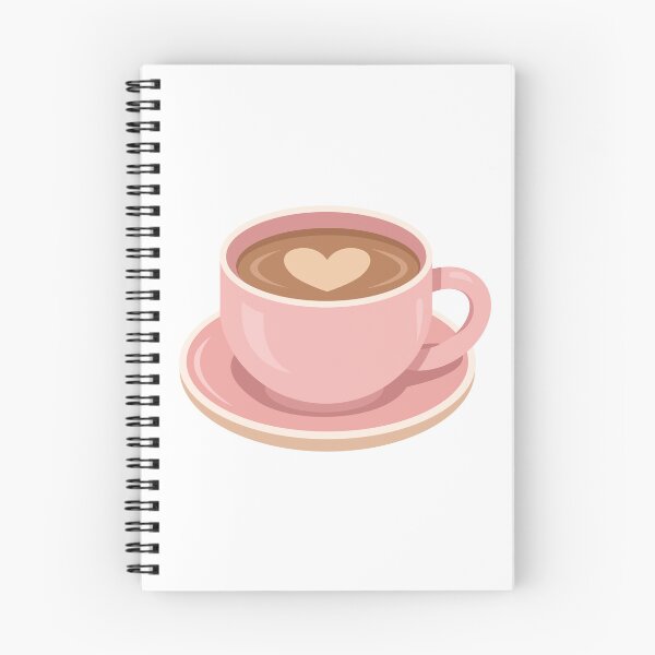 Item preview, Heart Latte Art in Pink Coffee Cup and Saucer designed and sold by Anne97s.