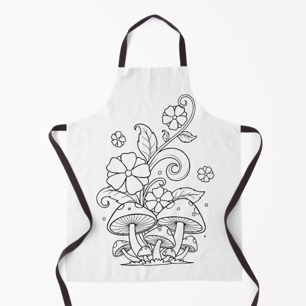 Item preview, Whimsical Floral Mushroom Garden designed and sold by ArtPer-design.