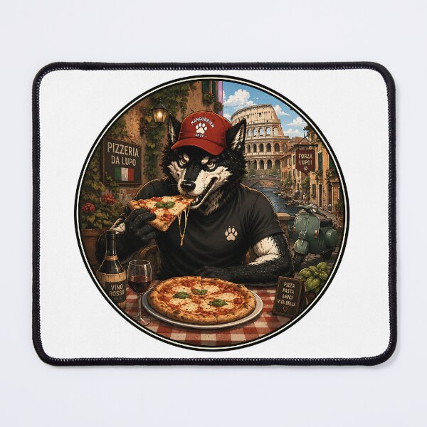 Item preview, wolf pizza designed and sold by Mangurrian Shop.