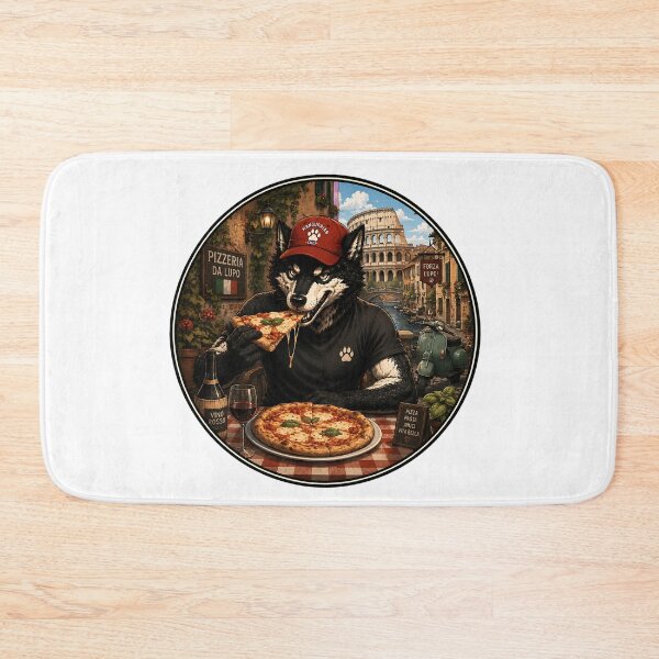 Item preview, wolf pizza designed and sold by Mangurrian Shop.