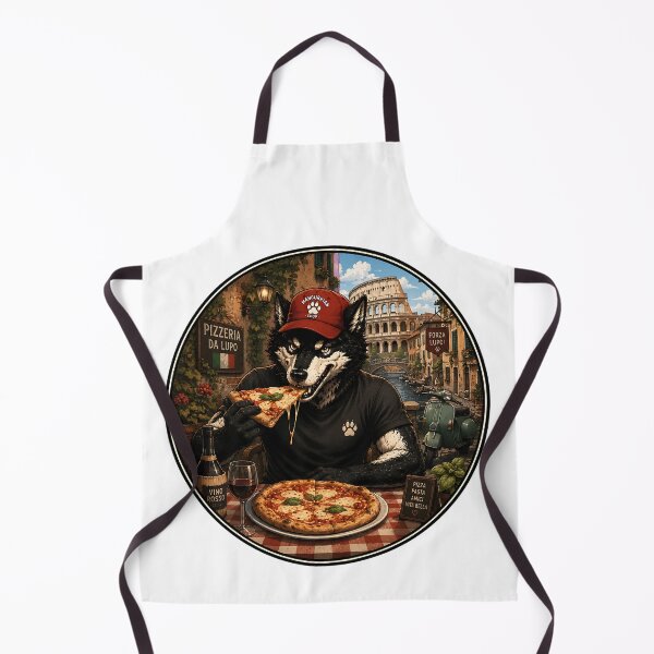 Item preview, wolf pizza designed and sold by Mangurrian Shop.