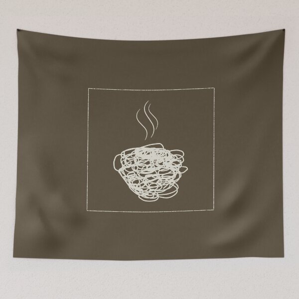 Item preview, The Tormented Cup - Minimalist Psychological Line Art designed and sold by artdocaj.