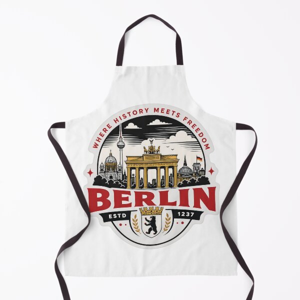 Item preview, Berlin Where History Meets Freedom – Retro German City Badge designed and sold by Earth Celebration Designs.