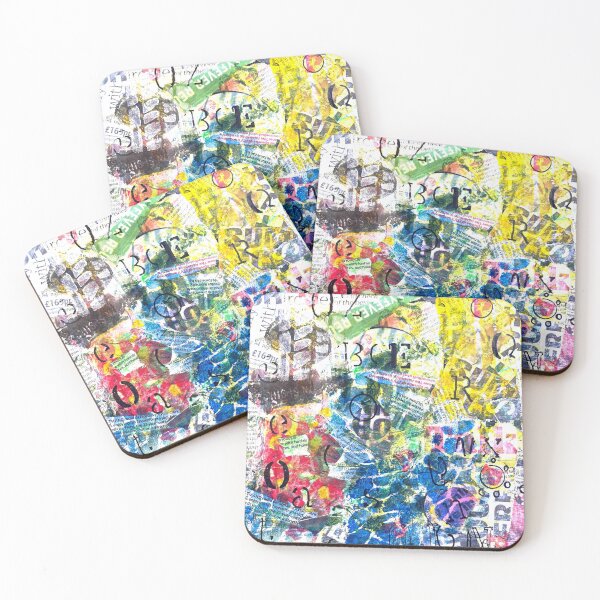 Item preview, Colorful Abstract Mixed Media Collage designed and sold by RMTrendy.