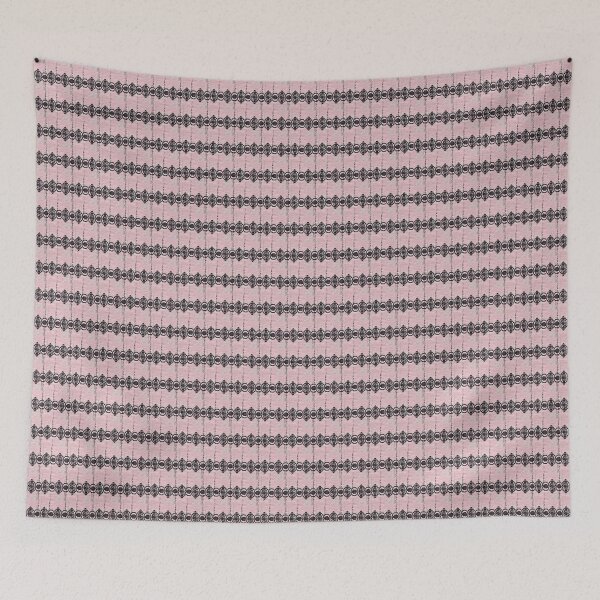 Item preview, Vintage Pink and Black Gothic Lace Pattern designed and sold by LouieVanille.