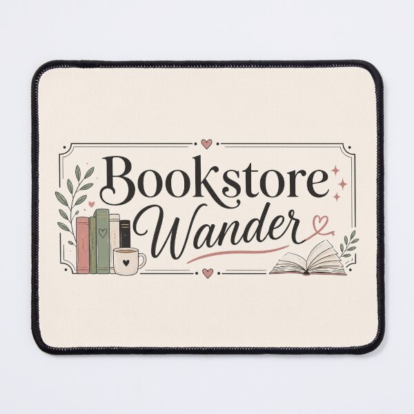 Item preview, Bookstore Wander | Book Lover Typography Design for Readers & Bookworms designed and sold by TheStephanieRome.
