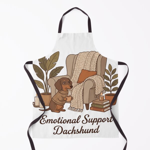 Item preview, Emotional Support Dachshund Cozy Coffee Dog Design designed and sold by jgoteiner.
