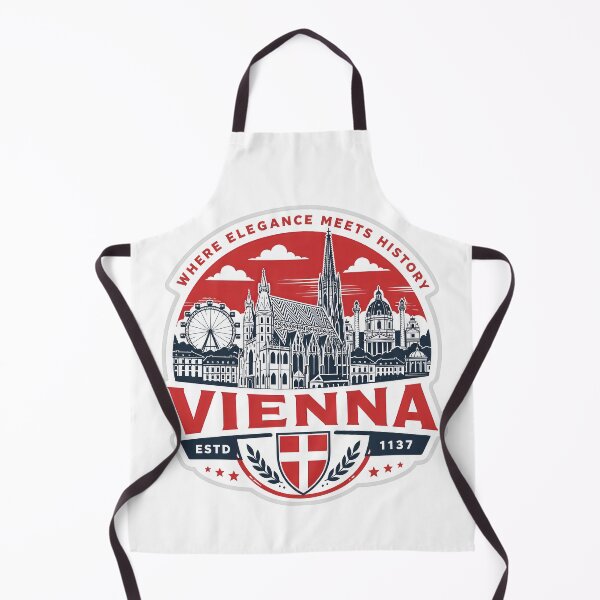 Item preview, Vienna Where Elegance Meets History – Retro Austrian City Badge designed and sold by Earth Celebration Designs.