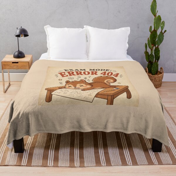 Item preview, Exam Mode: Error 404 Funny Stressed Squirrel Student Meme Vintage Study Cartoon designed and sold by HOUSE OF TIST.