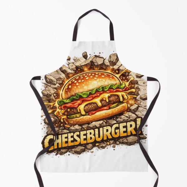 Item preview, Cheeseburger: Rock Explosion Stone Impact Dramatic Burger designed and sold by irfanshikh.