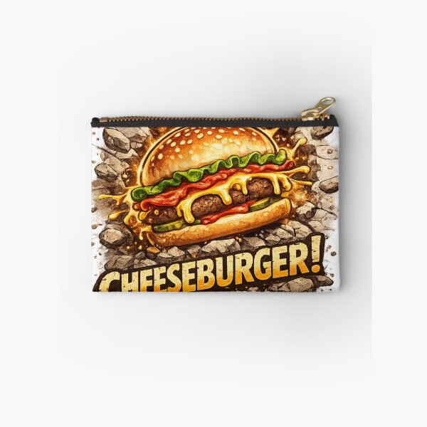 Item preview, Cheeseburger: Rock Explosion Stone Impact Dramatic Burger designed and sold by irfanshikh.
