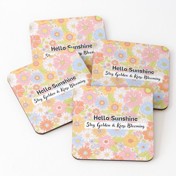 Item preview, ​Hello Sunshine Stay Golden Floral Retro Design designed and sold by crystalar95.