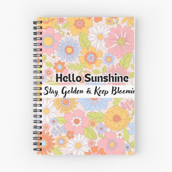 Item preview, ​Hello Sunshine Stay Golden Floral Retro Design designed and sold by crystalar95.