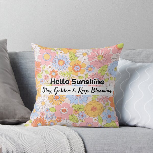 Item preview, ​Hello Sunshine Stay Golden Floral Retro Design designed and sold by crystalar95.