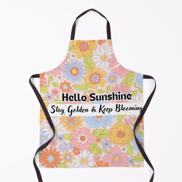 Item preview, Hello Sunshine Stay Golden Floral Retro Design designed and sold by crystalar95.