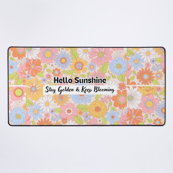 Item preview, ​Hello Sunshine Stay Golden Floral Retro Design designed and sold by crystalar95.