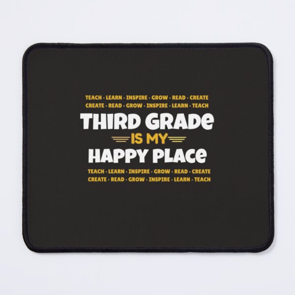 Item preview, Third Grade Is My Happy Place Teacher Shirt | 3rd Grade Teacher Tee | Back to School Gift | Classroom Apparel designed and sold by yochatees.