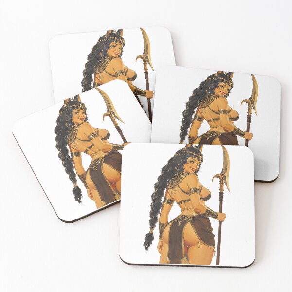 Item preview, Egyptian Warrior Pin Up | Ancient Egypt Vintage Fantasy Illustration designed and sold by Cosplayvintage.