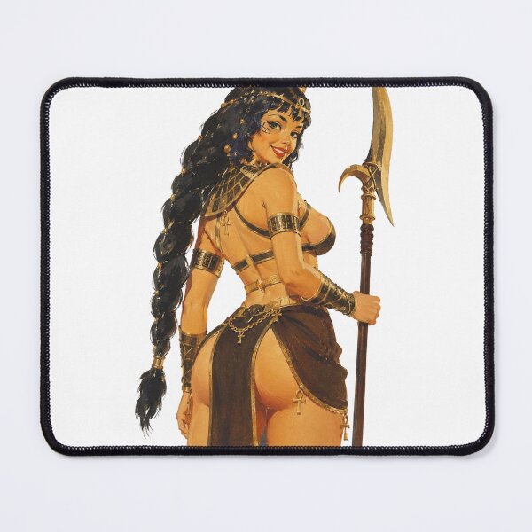 Item preview, Egyptian Warrior Pin Up | Ancient Egypt Vintage Fantasy Illustration designed and sold by Cosplayvintage.