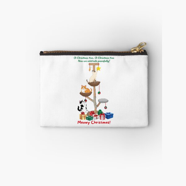 Item preview, Meowy Christmas Funny Christmas Cats with Christmas Tree designed and sold by MYCatStuff.